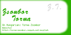 zsombor torma business card